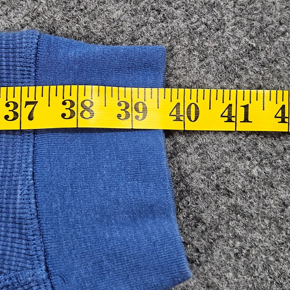 Duluth Trading‎ Co Henley Shirt 3XL Blue Waffle Knit Long Sleeve Workwear Layer - Picture 5 of 6